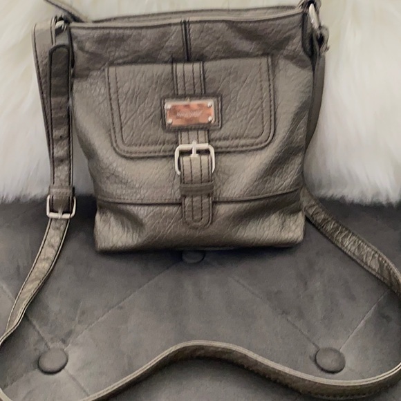 Nine West Handbags - Like NEW NINE WEST GUNMETAL CROSSBODY BAG